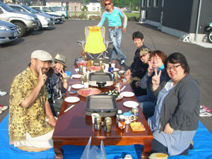 ホットプレートが斬新!